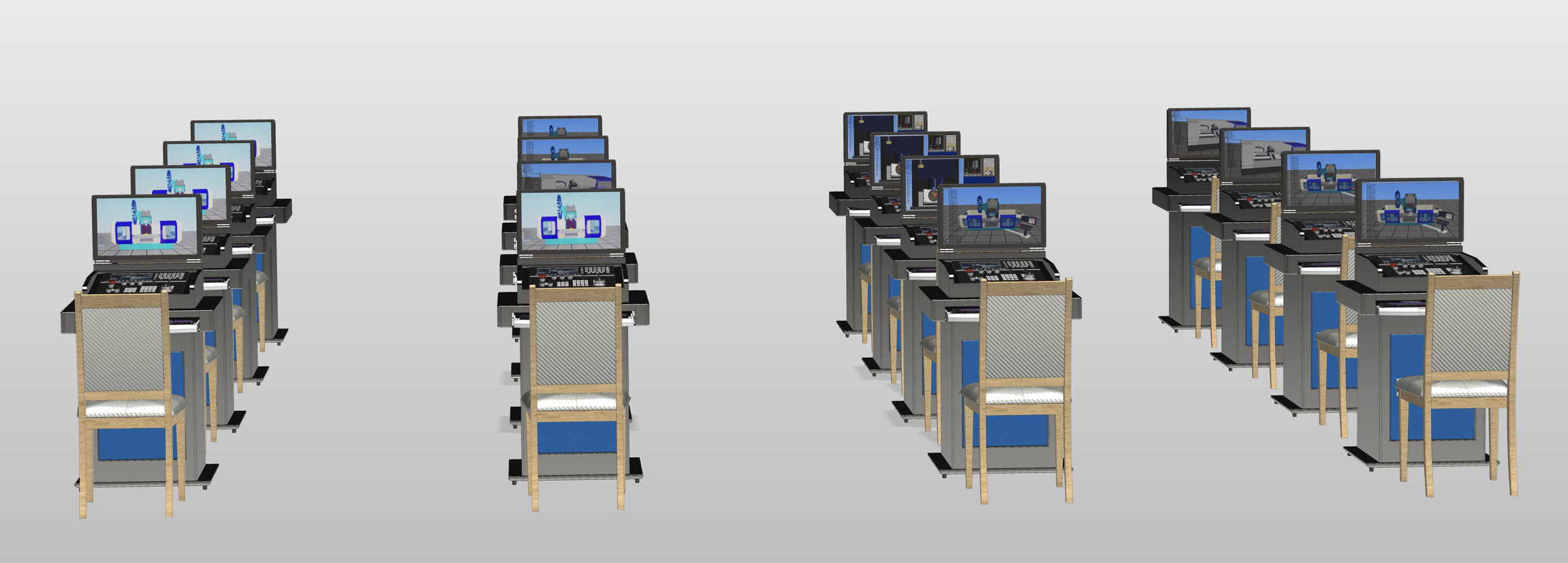 多系統(tǒng)數(shù)控理實一體化實訓平臺