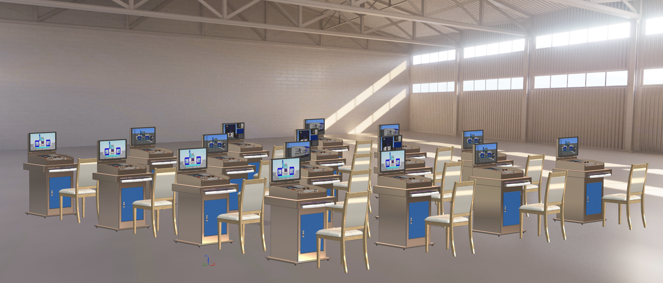 多系統(tǒng)數(shù)控理實一體化實訓平臺